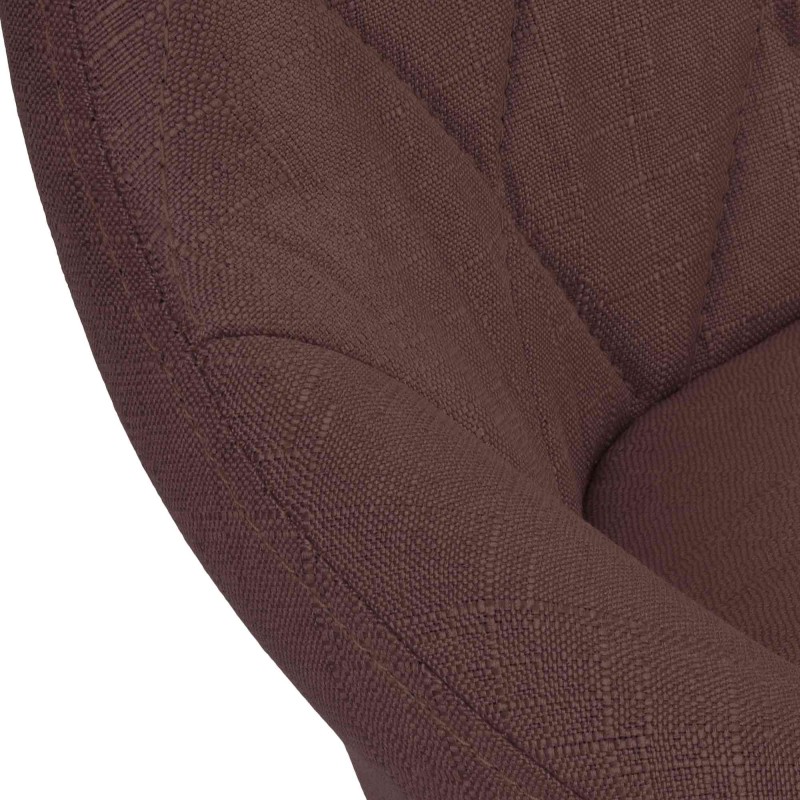 Taburete de bar Lazio, tapizado, cromado