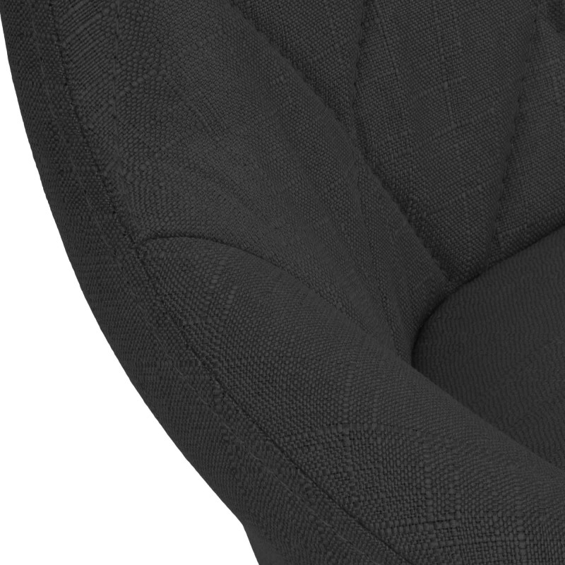 Taburete de bar Lazio, tapizado, cromado