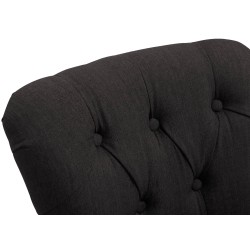 Taburete de bar Lakewood tapizado en tela, estilo antiguo