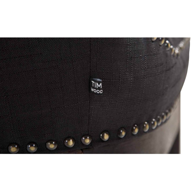 Taburete de bar Lakewood tapizado en tela, estilo antiguo