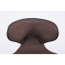 Juego de 2 taburetes de bar Las Vegas V2 en tela cromada