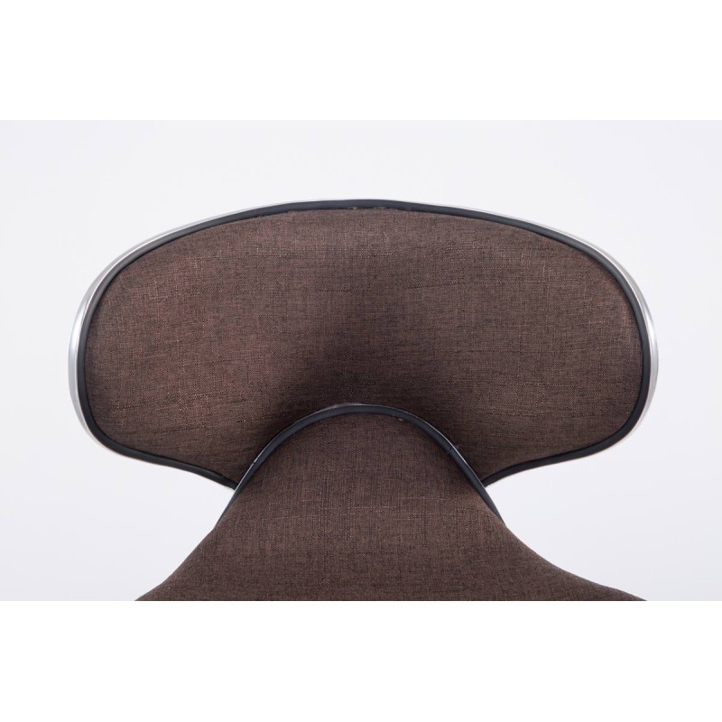 Juego de 2 taburetes de bar Las Vegas V2 en tela cromada