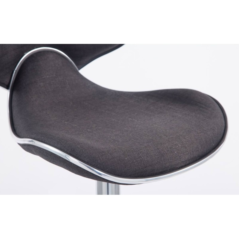 Juego de 2 taburetes de bar Las Vegas V2 en tela cromada