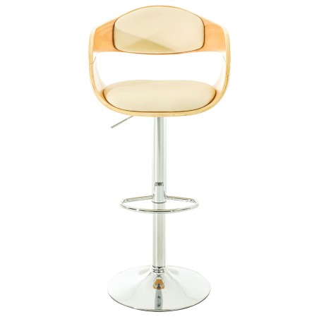 Juego de 2 taburetes de bar Kingston C en piel sintética