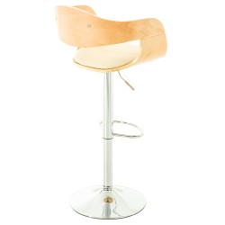 Juego de 2 taburetes de bar Kingston C en piel sintética