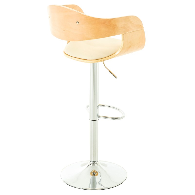 Juego de 2 taburetes de bar Kingston C en piel sintética