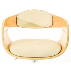 Juego de 2 taburetes de bar Kingston C en piel sintética