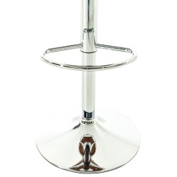 Juego de 2 taburetes de bar Kingston C en piel sintética