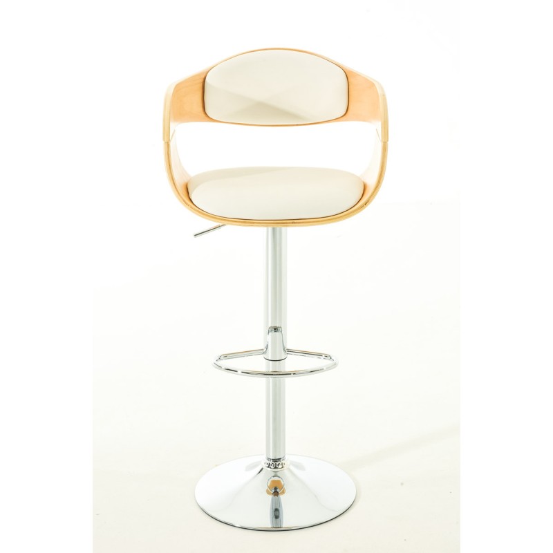 Juego de 2 taburetes de bar Kingston C en piel sintética