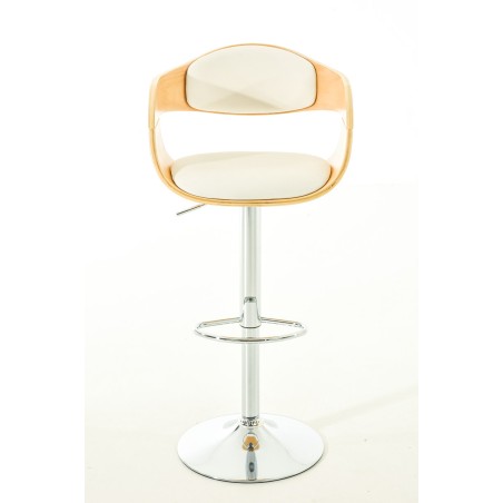 Juego de 2 taburetes de bar Kingston C en piel sintética