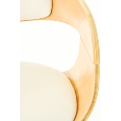 Juego de 2 taburetes de bar Kingston C en piel sintética