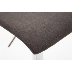 Juego de 2 taburetes de bar Dyn V2 en tela C