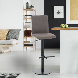 Taburete de bar Cádiz, tela negra