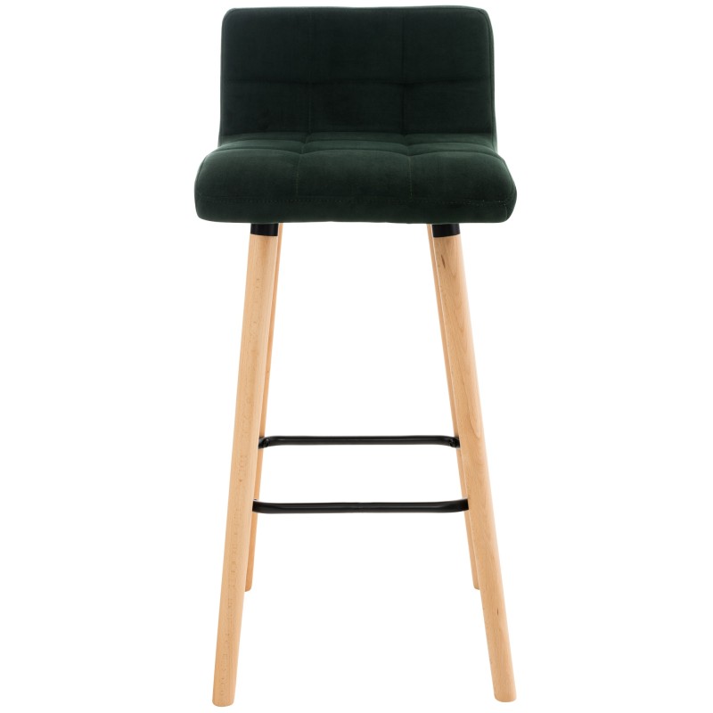 Taburete de bar Lincoln de terciopelo