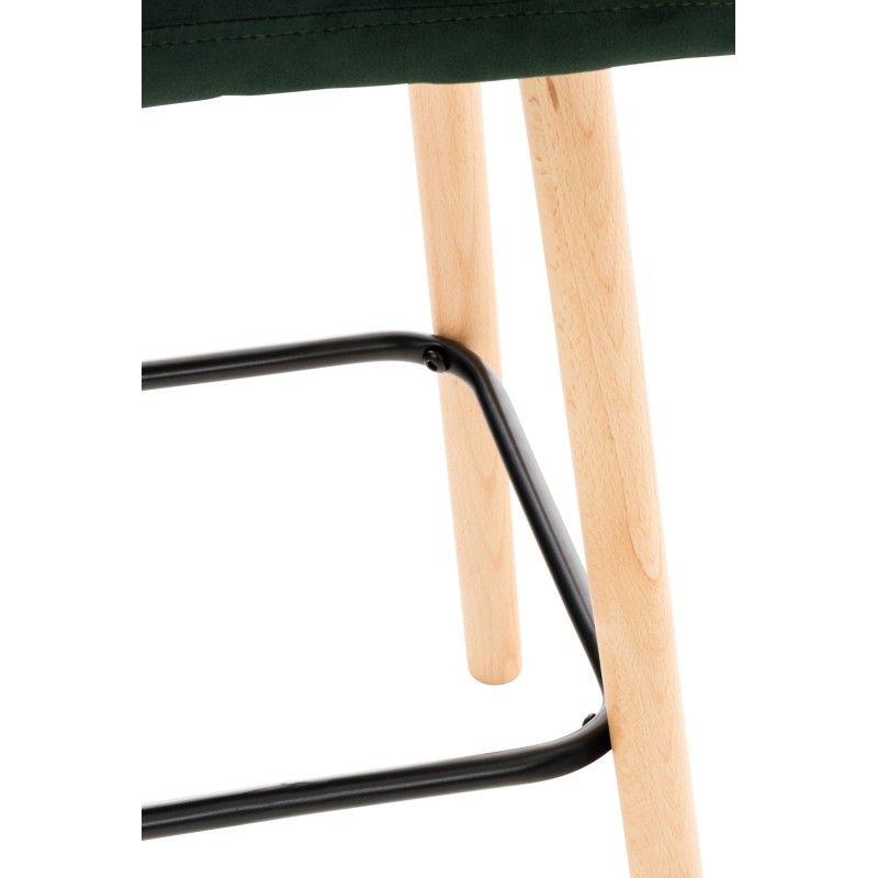 Taburete de bar Lincoln de terciopelo