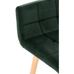 Taburete de bar Lincoln de terciopelo