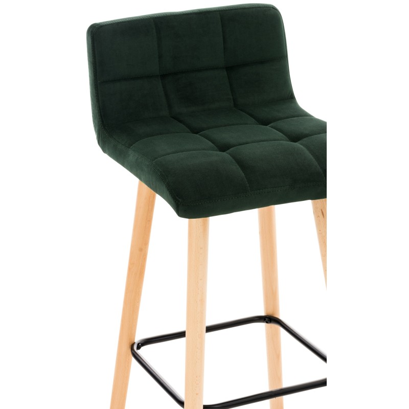 Taburete de bar Lincoln de terciopelo