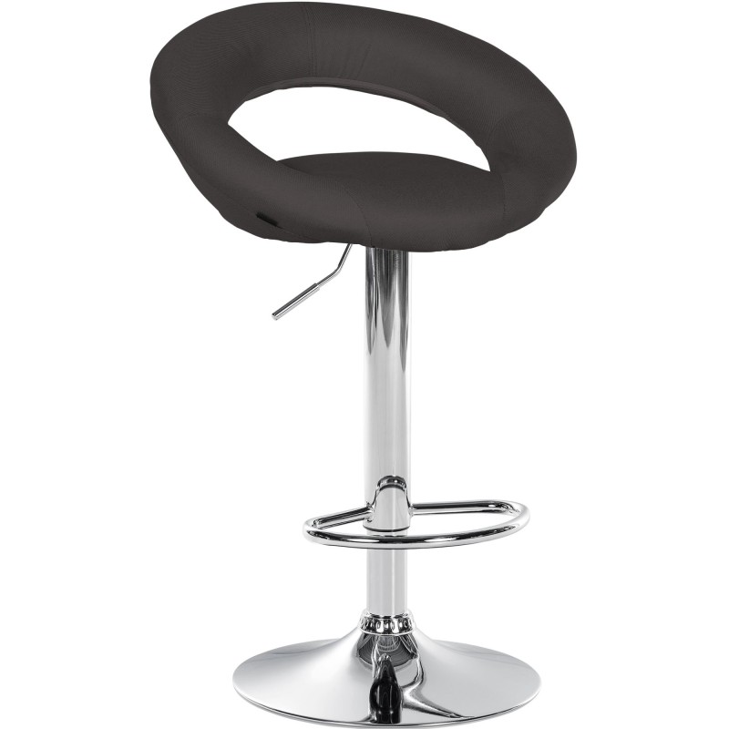 Taburete de bar Olinda, tapizado, cromado