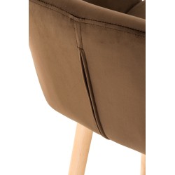 Juego de 2 taburetes de bar Grant de terciopelo