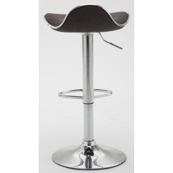 Juego de 2 taburetes de bar Shanghai tapizados en tela C