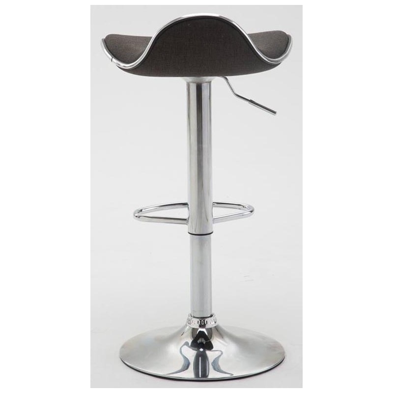 Juego de 2 taburetes de bar Shanghai tapizados en tela C