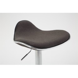 Juego de 2 taburetes de bar Shanghai tapizados en tela C