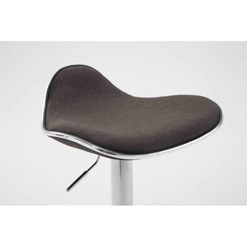 Juego de 2 taburetes de bar Shanghai tapizados en tela C