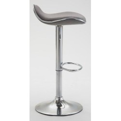 Juego de 2 taburetes de bar Shanghai tapizados en tela C