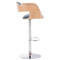 Juego de 2 taburetes de bar Kingston C de tela