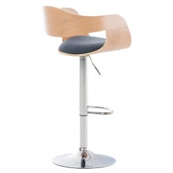 Juego de 2 taburetes de bar Kingston C de tela