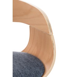 Juego de 2 taburetes de bar Kingston C de tela