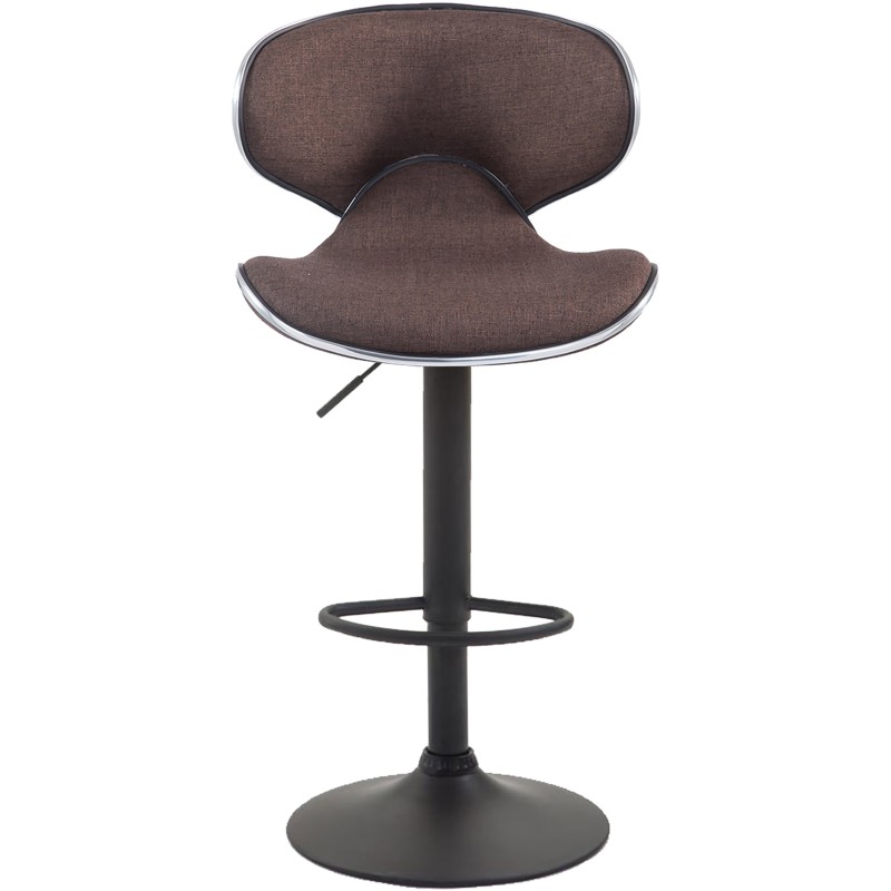 Taburete de bar Las Vegas V2, tapizado en tela negra