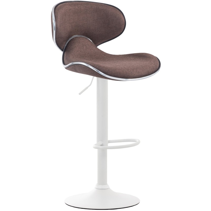 Taburete de bar Las Vegas V2 en tela blanca