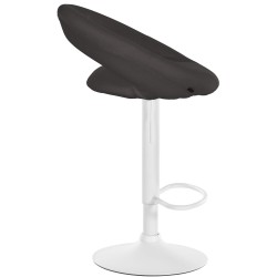 Taburete de bar Olinda en tela blanca