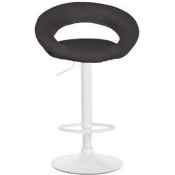 Taburete de bar Olinda en tela blanca