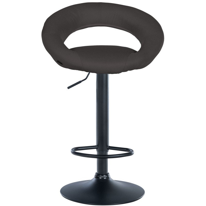 Taburete de bar Olinda, tela negra