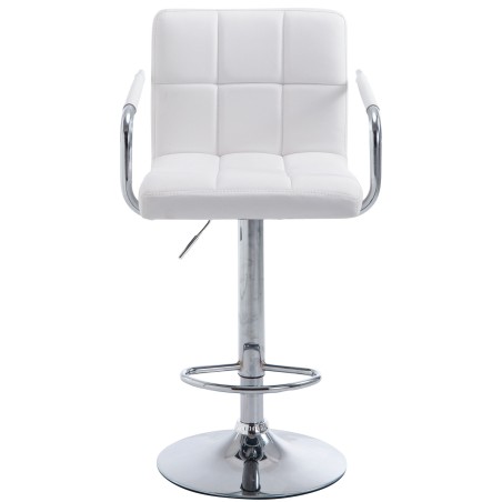 Juego de 2 taburetes de bar Lucy V2 cromados