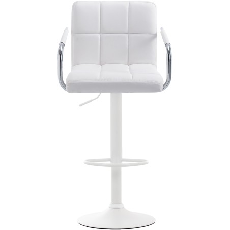 Juego de 2 taburetes de bar Lucy V2 blancos