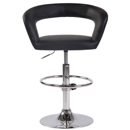 Juego de 2 taburetes de bar Jaen de piel sintética