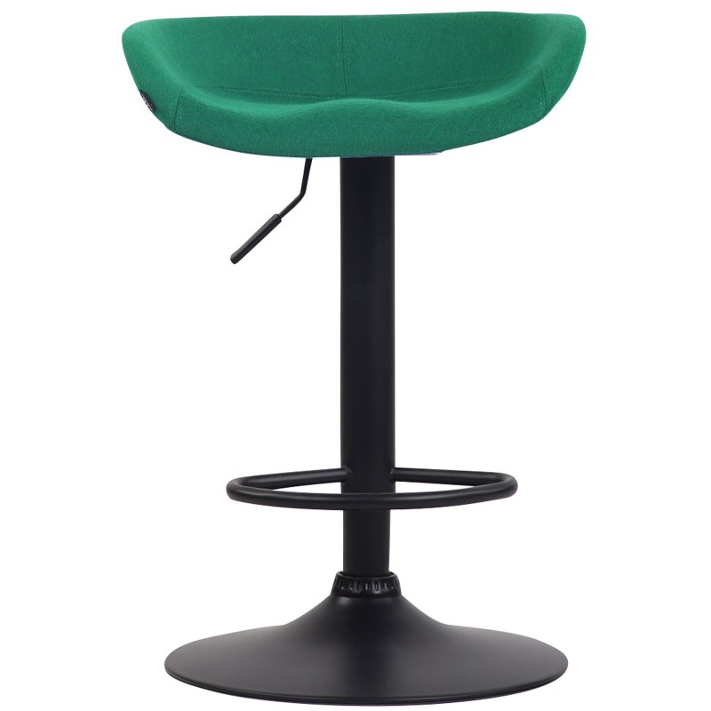 Taburete de bar Anaheim en fieltro negro