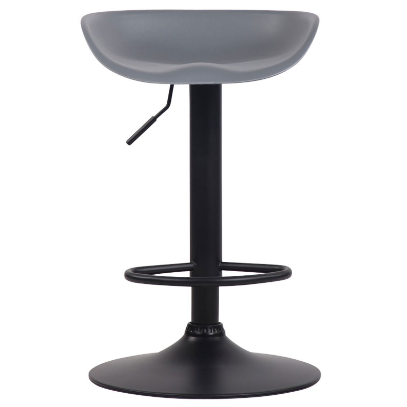 Taburete de bar Anaheim, de plástico negro