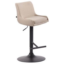 Taburete de bar Club en tela negra