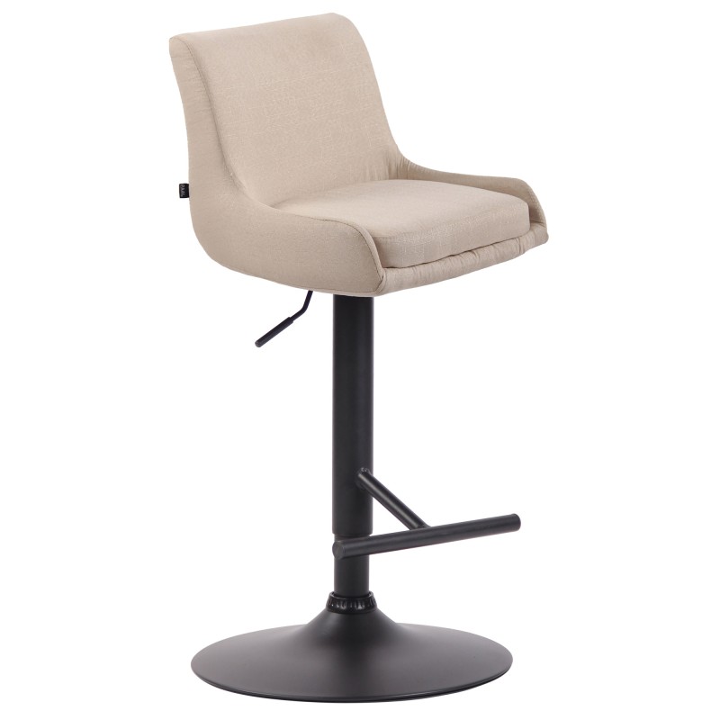 Taburete de bar Club en tela negra