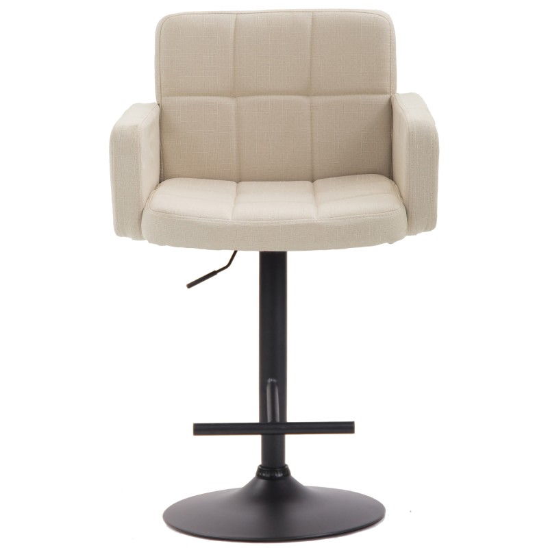 Taburete de bar Los Ángeles, tela negra