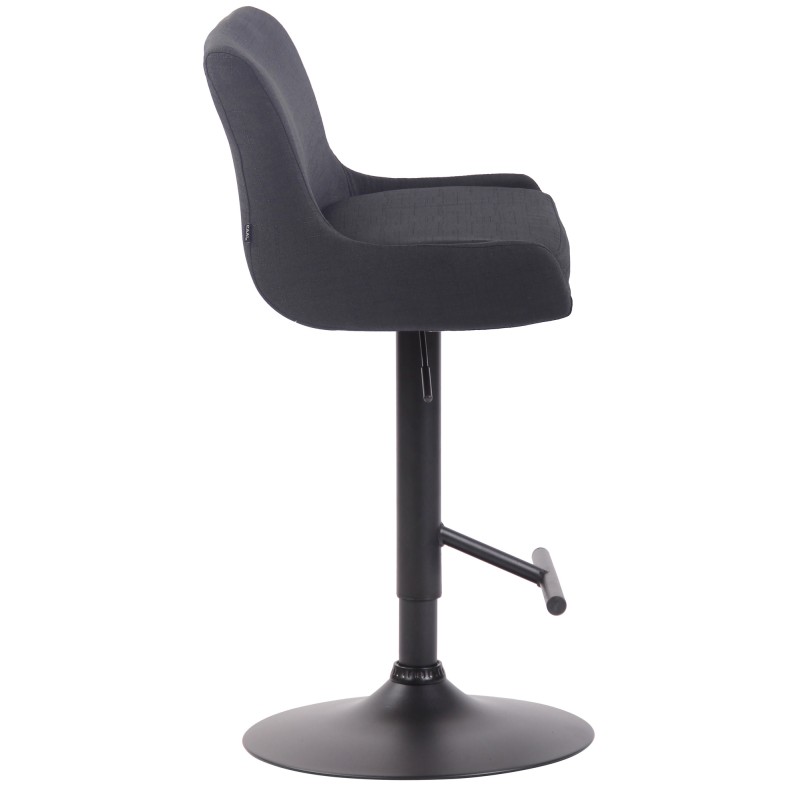 Taburete de bar Club en tela negra