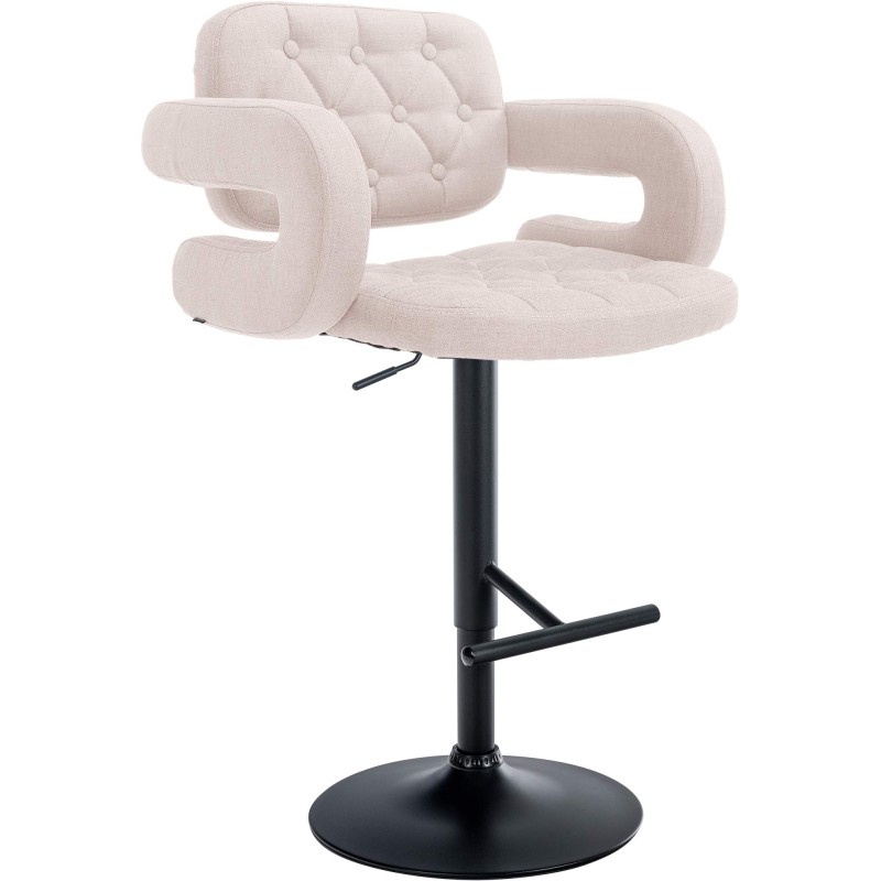 Taburete de bar Dublín, tela negra