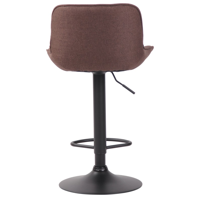 Taburete de bar Lentini, tela negra