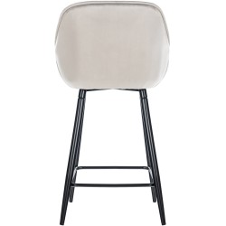 taburete de bar Gibson de terciopelo