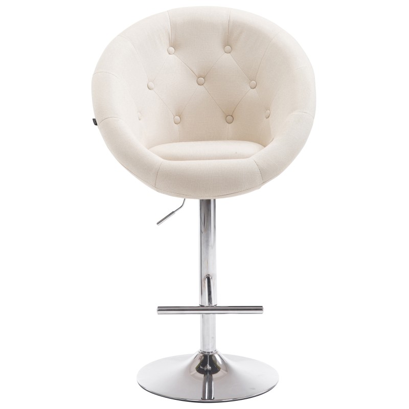 Taburete de bar London V2 en tela cromada