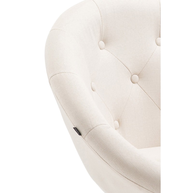 Taburete de bar London V2, tapizado en tela negra